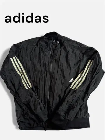 adidas 블랙 스트라이프 자켓 S 사이즈