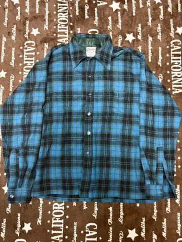 60s 70s golden Line 울 보드 셔츠 L 사이즈