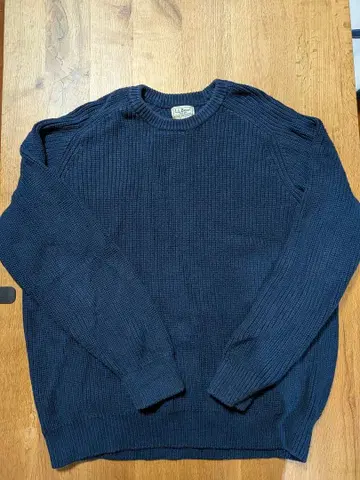 L.L.Bean 코튼 니트 네이비 L