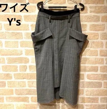 와이즈 Y's 울 레이어드 허리 스커트