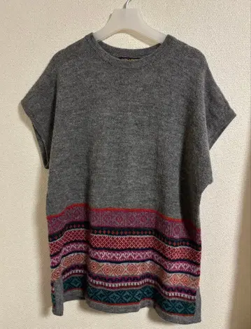 ALPACA HOUSE 니트 튜닉 알파카 100% L