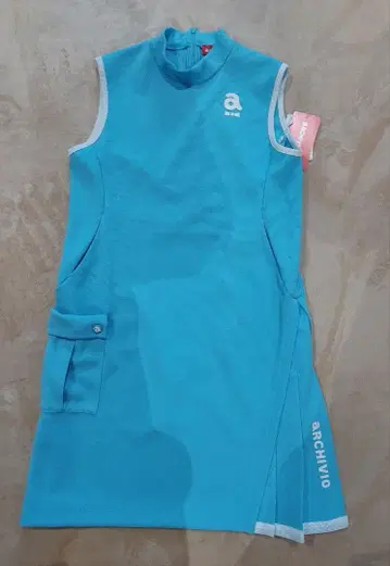 택 포함 ARCHIVIO 슬리브리스 원피스