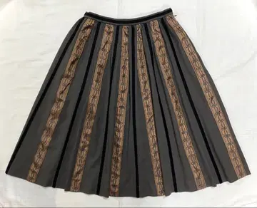 제인 마플 리본 테이프 스커트 브라운 계열