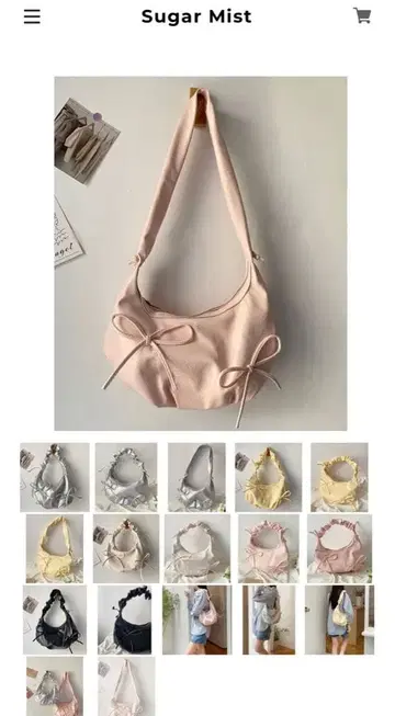 Rinbbon round shoulder bag S-116