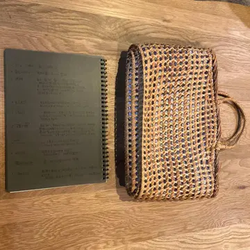 뜨개질 토트백 브라운 계열