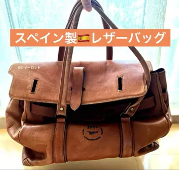 스페인산 FERRAN CERDAINS 보스턴 백 브라운