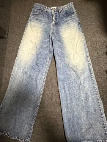 라이트 블루 데님 와이드 레그