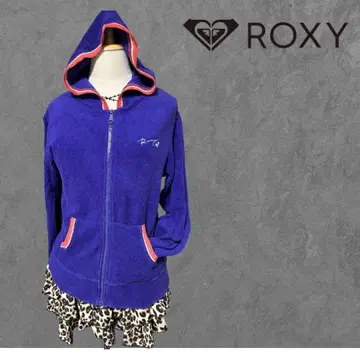 ROXY 집업 후드티 Y2K 서브컬쳐 퍼플 헤이세이 갸루 서프