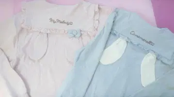 마이멜로디 시나모롤 귀 포함 세일러 카라 긴팔