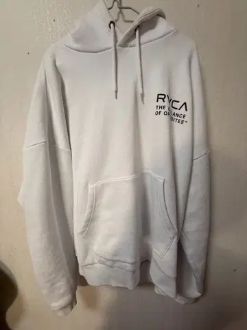 RVCA 화이트 후드티 M
