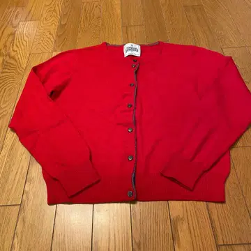 [ 컨디션 최상 ] 애프터눈 티 호주산 양모 가디건 M 사이즈 레드