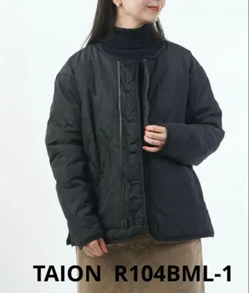 TAION 리버서블 블랙 다운 자켓