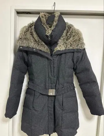 THE NORTH FACE 다운 자켓 그레이 퍼 포함