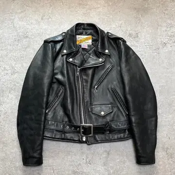 USA 90s Schott 샷 618 더블 라이더 자켓 38