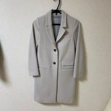 theory luxe 라이트 그레이 체스터 코트