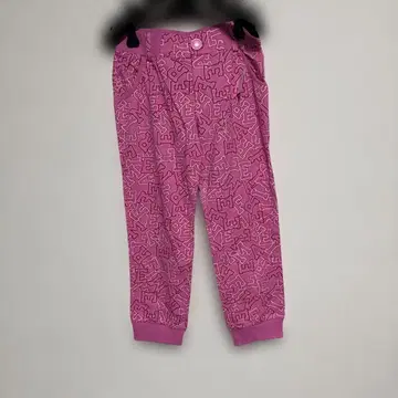 aimerfeel 핑크 기하학 패턴 팬츠