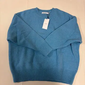 [ 미사용 새상품 ] MOUSSY 블루 니트