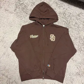 Freak's store 브라운 샌디에고 더블 지퍼 후드티