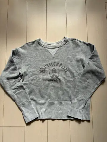 Champion 복각 스며드는 맨투맨 끼워넣기 V 투톤