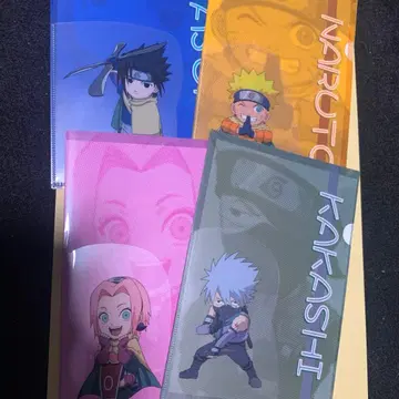 NARUTO 극장판 대활극! 설희인법첩 미니 클리어 파일 4장 세트