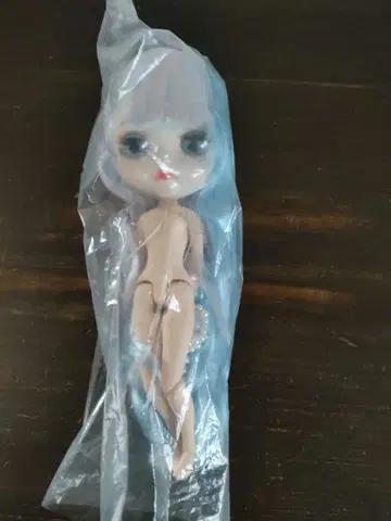 미개봉 커스텀 인형 파랑과 핑크색 머리