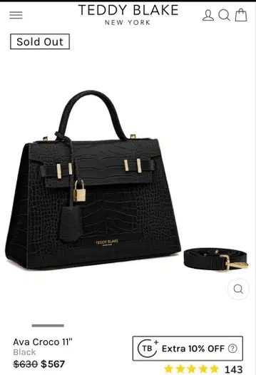 [ 새상품급 ] Teddy Blake ava croco 11