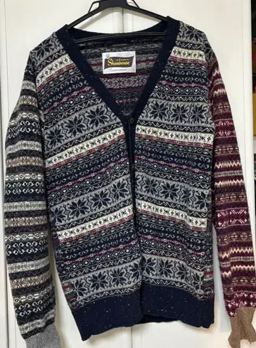 남성용 비기 니트 가디건