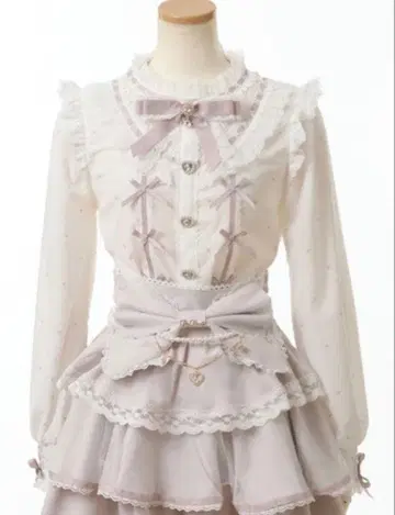 [ LIZLISA ] 오리지널 하트 도트 블라우스