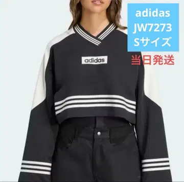 adidas JW7273 블로킹 크루넥 스웨트 셔츠