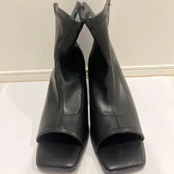 오픈토 부츠 블랙 L