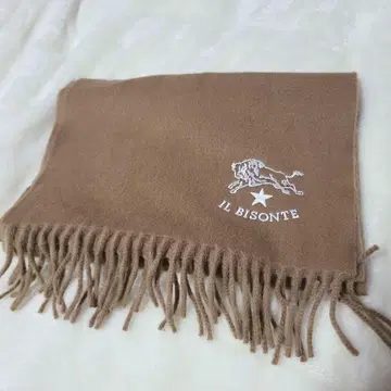 IL BISONTE 베이지 프린지 머플러