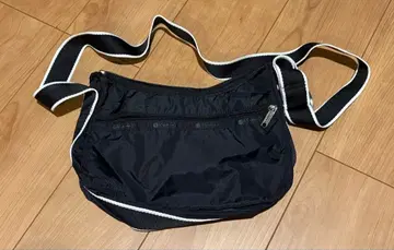 나일론 숄더백 블랙 레스포