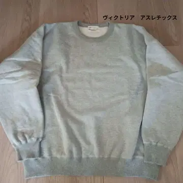 빅토리아 애슬레틱스 속기모 크루넥 맨투맨 그레이