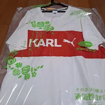 클리닝 완료 PUMA KARL LAGERFELD 콜라보 로고T L