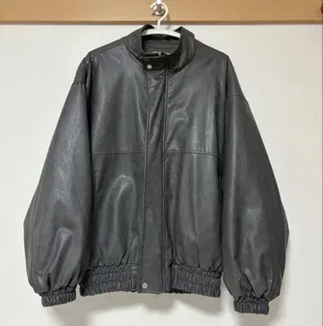 [ Raucohouse 가죽 자켓 ] ( 그레이/프리 사이즈 )