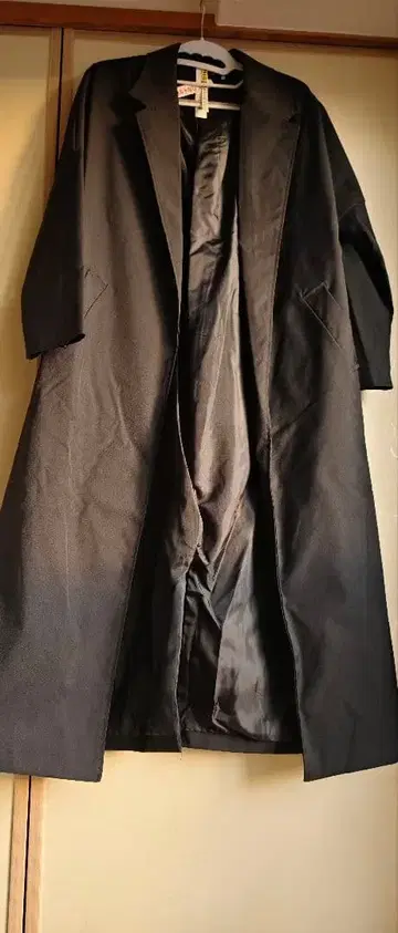 [ 새상품급! ] 블랙 더스터 코트 남녀 공용