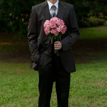 남성용 턱시도 사전 촬영 웨딩 신랑