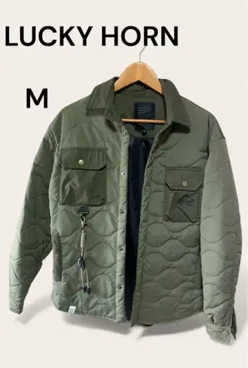 LUCKY HORN 퀼팅 자켓 M 올리브 그린