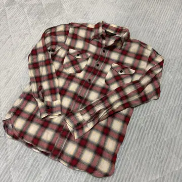 COOTIE x Engineered Garments 옴브레 체크 빨간색