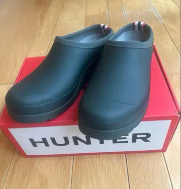 HUNTER 헌터 클로그 샌들 카키 37사이즈