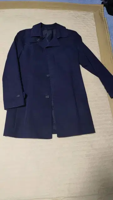 COMME CA MEN 네이비 스텐카라 코트