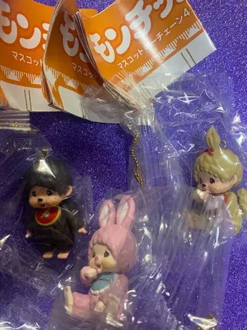몬치치 마스코트 키체인 4 피규어 가챠 가챠가챠