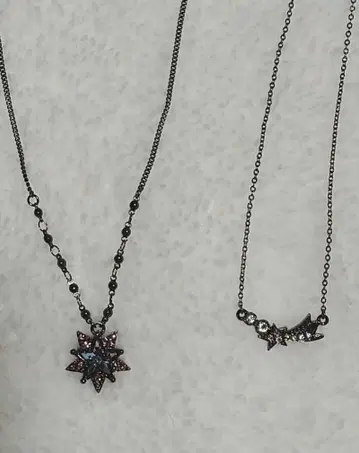ANNA SUI 별 모양 디자인 목걸이 2개 세트