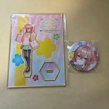 시시도 아카리 도쿄돔 시티 캔뱃지 아크릴 스탠드 2점