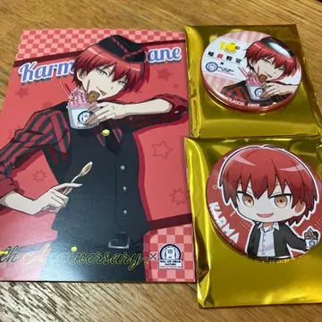 암살교실 롤 아이스크림 등신 디폴트 아카바네 카르마 브로마이드 캔뱃지