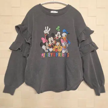새상품 레어 디즈니 미키&프렌즈 프릴 맨투맨