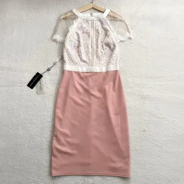 미사용 TADASHISHOJI 도트 튤 타이트 미디엄 드레스 2