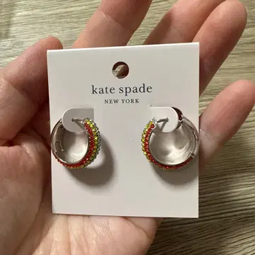 케이트 스페이드 캔디 드롭스 레인보우 귀걸이