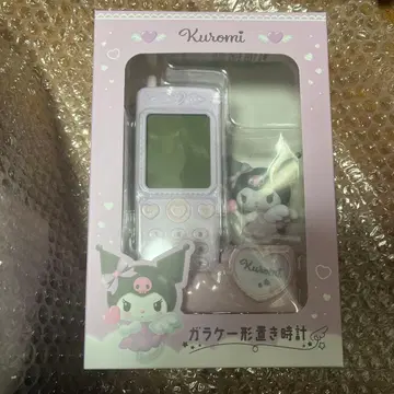 산리오 쿠로미 폴더폰 모양 탁상시계 꿈꾸는 엔젤 디자인 시리즈 미개봉