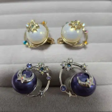 ANNA SUI 천체 모티브 귀찌 2세트